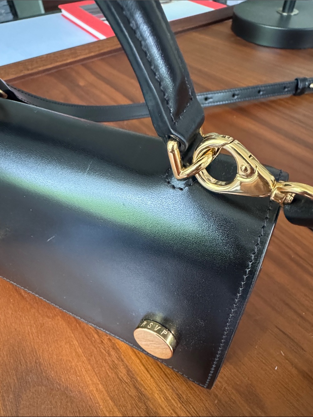 RSVP Paris Munchkin Black leather bag - Picture 13 of 16